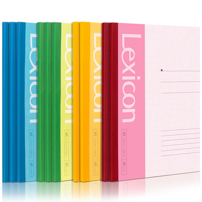 得力7653软抄本A5记事 60页无线笔记本 得力60页记事本