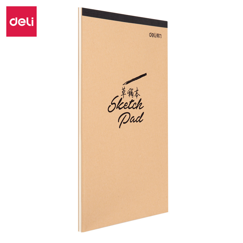 得力7709草稿纸本无线装订本学生纠错本错题本记事本40页简约批发