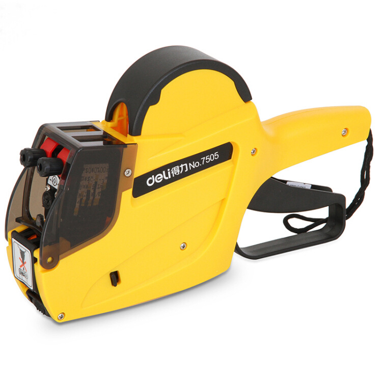 Deli 7505 Double Row Pricing Machine 10 Durable Pricing Machine Coding Machine Color Random 7505