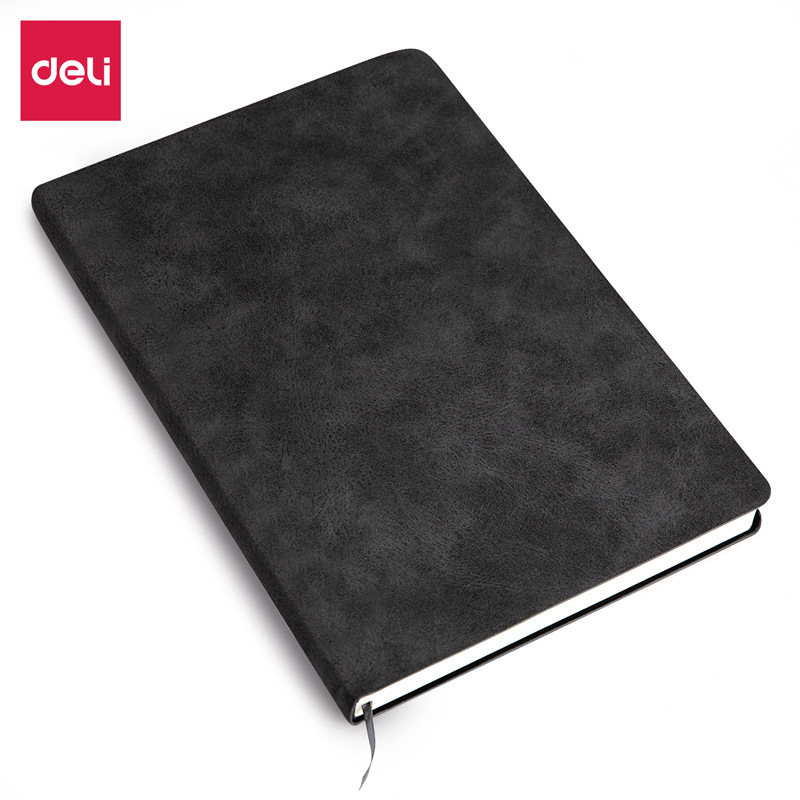 得力3340复古羊巴皮记事本A5/120张加厚日记本笔记文具 批发