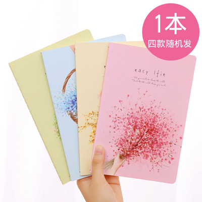 A5特惠笔记本文具记事本子清新韩国卡通可爱车线本A5大学生初高中