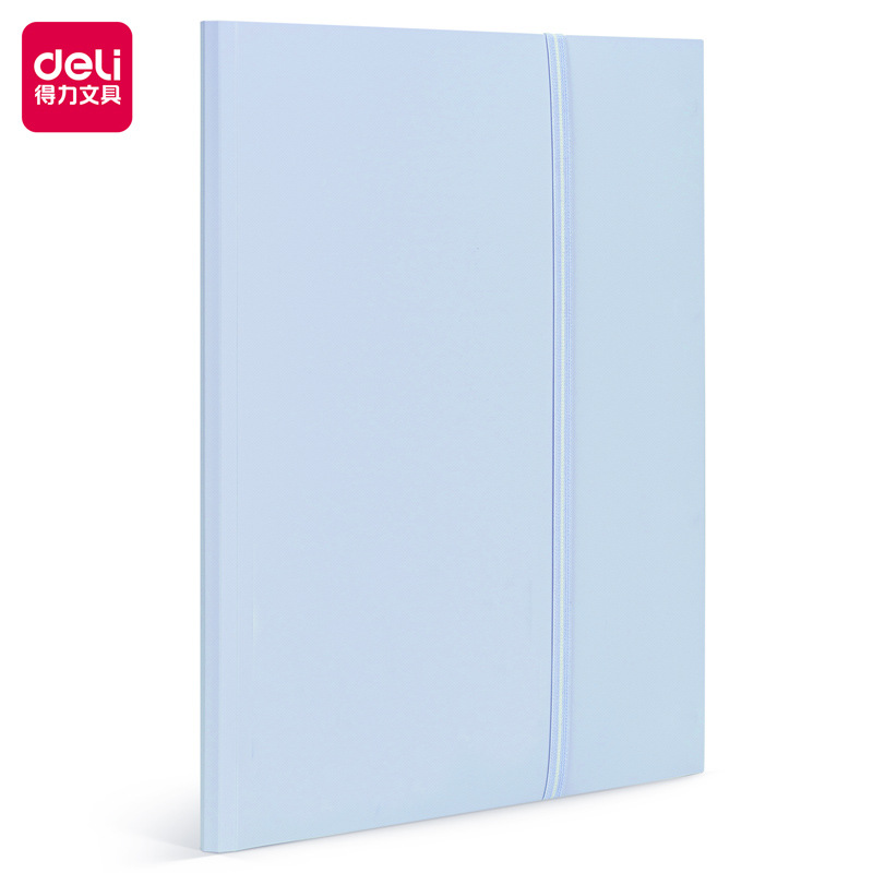 得力学生折叠式试卷夹资料册A3试卷套透明塑料夹档案文件夹批发
