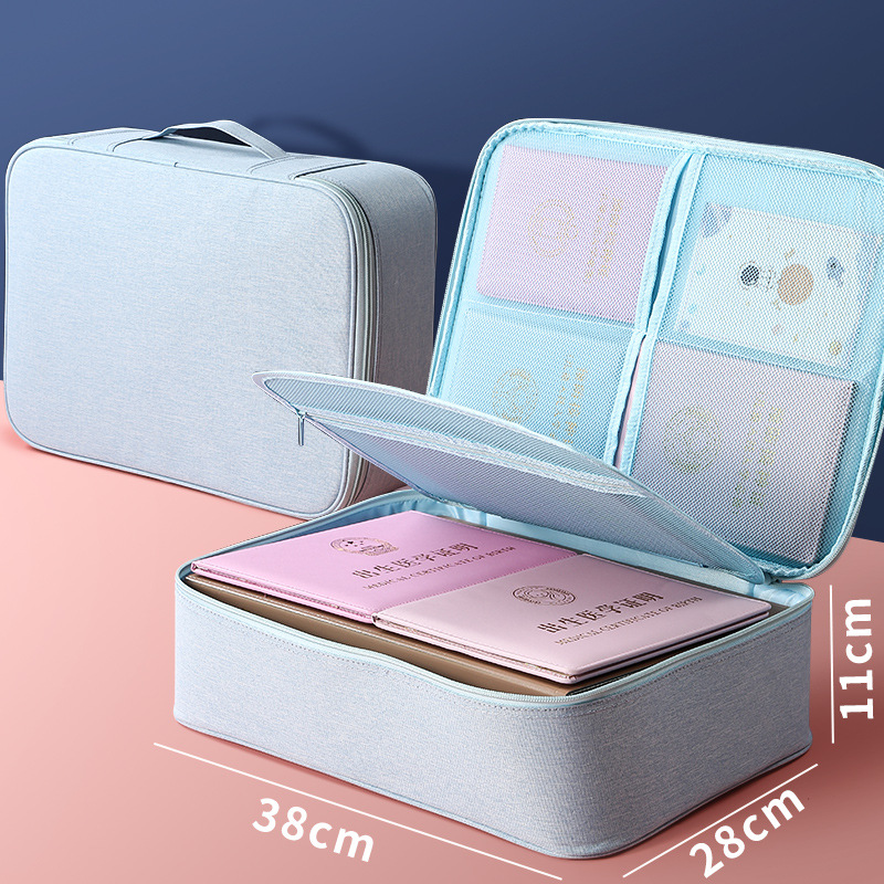 Deli 63758 Document Storage Bag Household Daily Data Card Bag Office Data Bag Passport Folder Wholesale