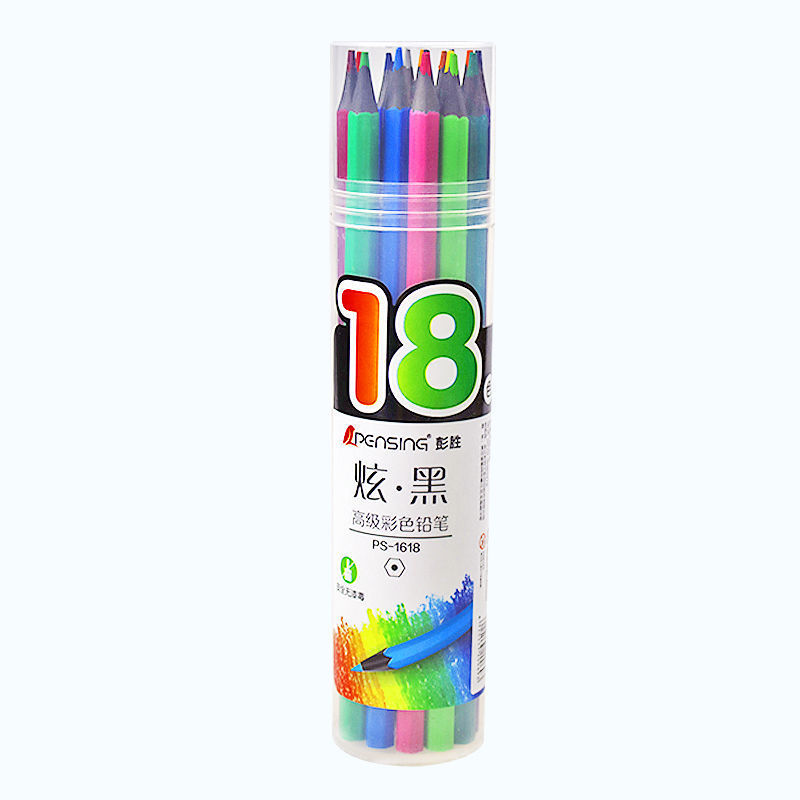 Peng Sheng's New Product Dazzling Black Advanced Color Pencil 12 Colors 24 Colors 36 Colors 48 Colors Lead Children's Painting Filler Brush