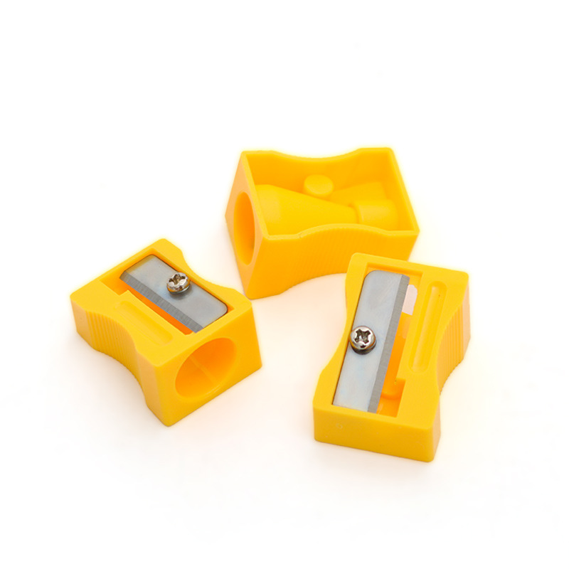 榉木卷笔刀木质铅笔削木头削笔刀实木原木色单孔双孔两孔美术生