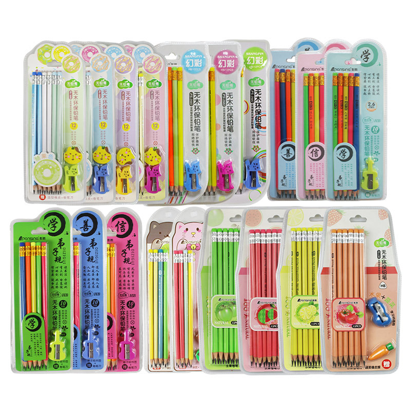 HB铅笔小学生无毒无漆味写字笔儿童笔厂家直销 款式随机尾货清仓