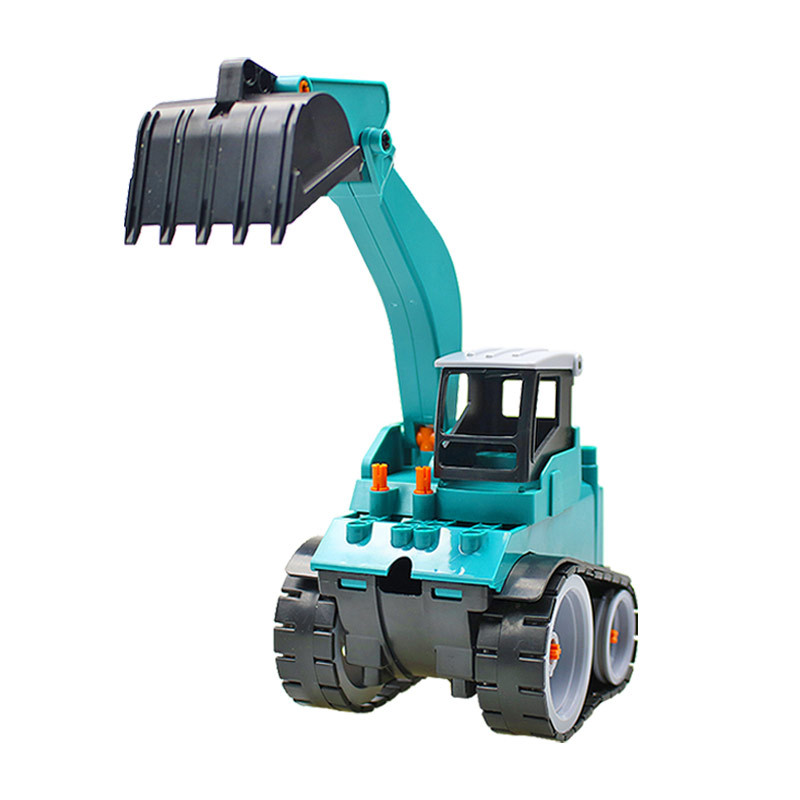 创意儿童益智积木玩具手摇削笔器卷笔刀合金刀头卷笔刀挖机削笔机