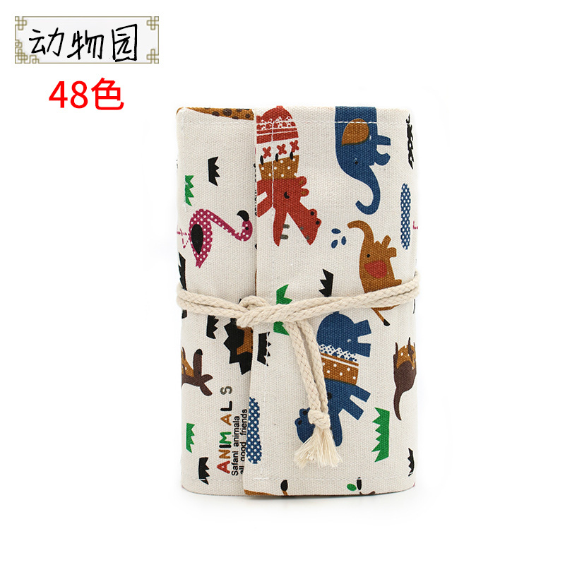 48 color erasable roller shutter, color lead suit, canvas pen curtain, retro cartoon triangle pole, rubber pencil sharpener for customization