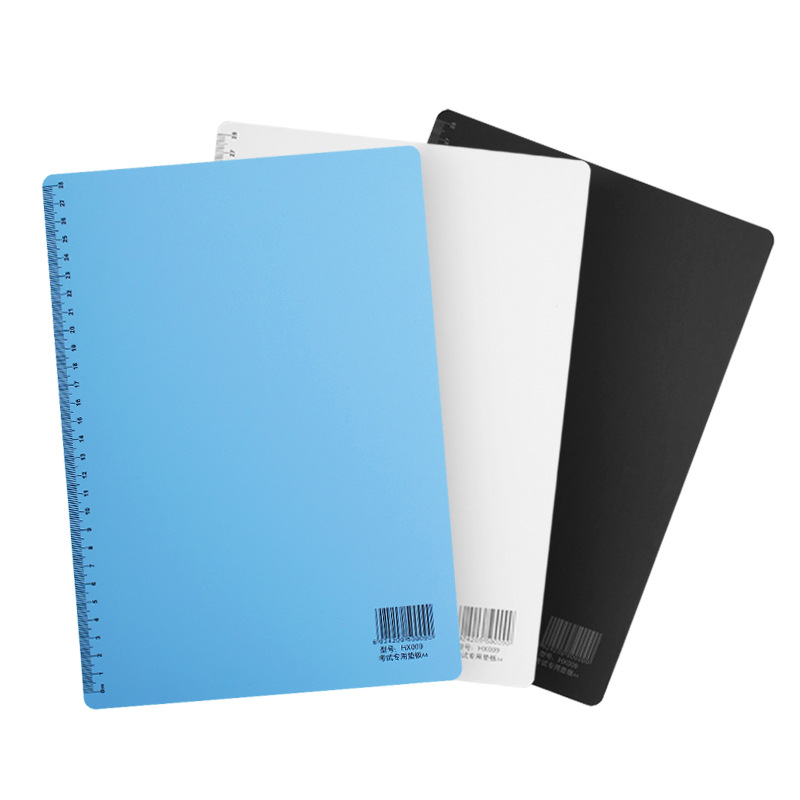 学生书写考试专用垫板A4加厚塑料绘画防透儿童写字板带刻度尺批发