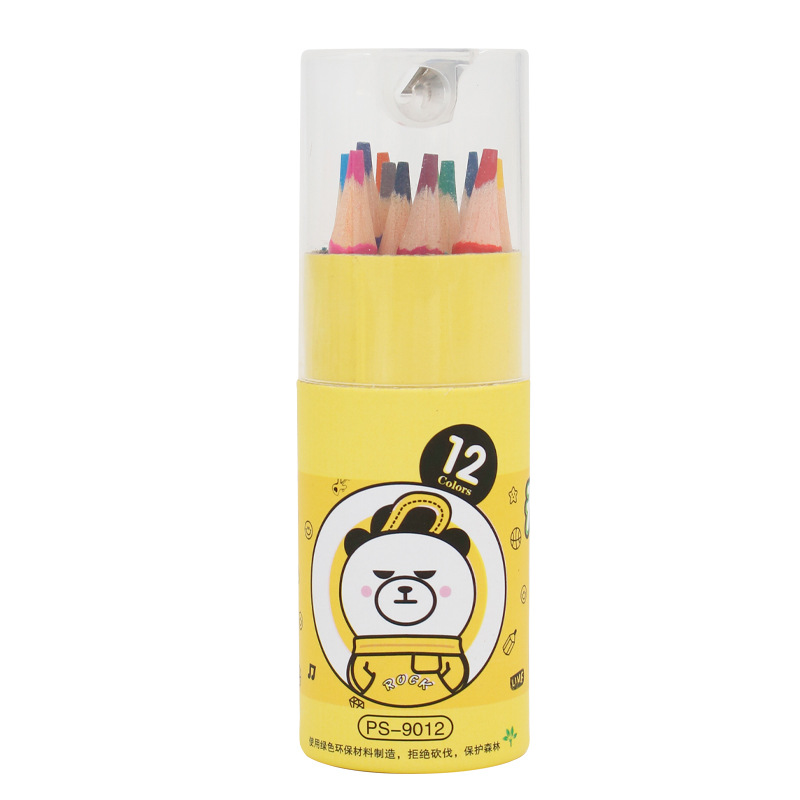 彭胜彩色铅笔12色72色24色36色48彩铅再生环保笔卡通小熊系列厂家