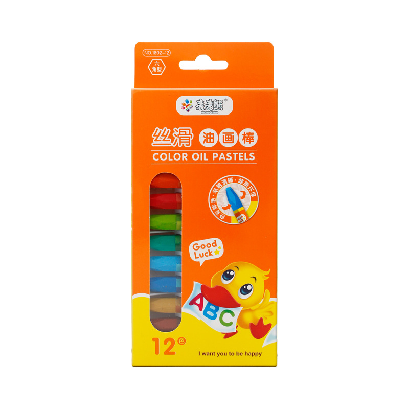 8色重彩油画棒24色18色12色蜡笔36色48色儿童手绘绘画涂鸦笔套装