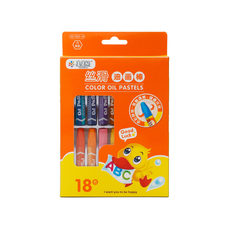 8色重彩油画棒24色18色12色蜡笔36色48色儿童手绘绘画涂鸦笔套装