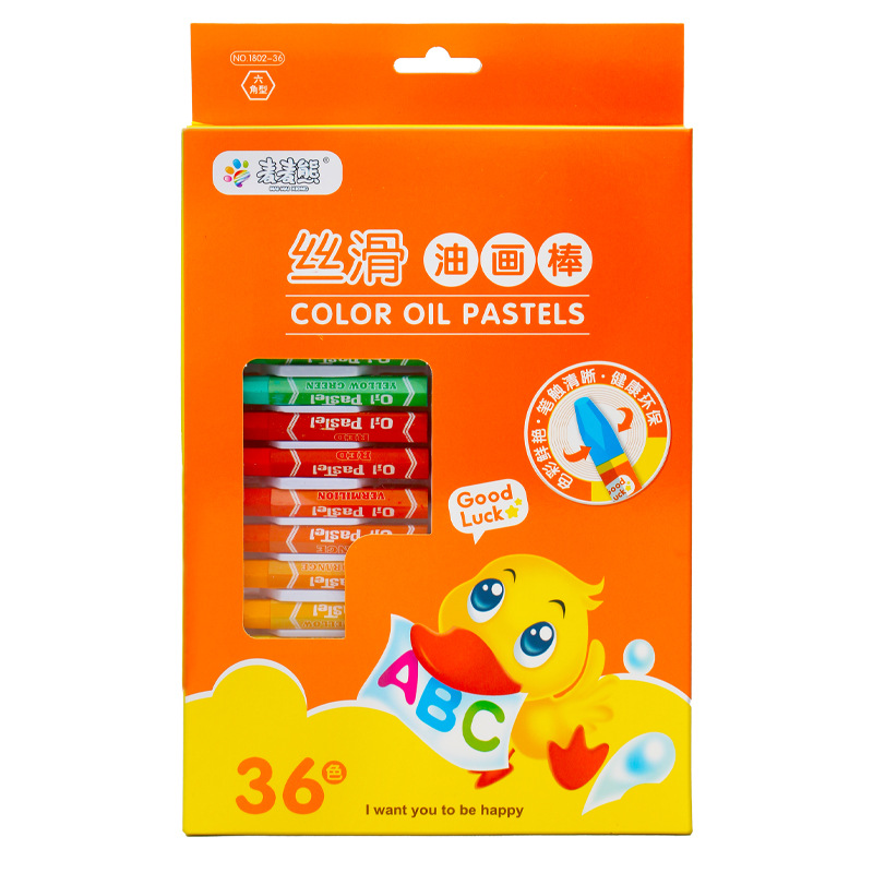 8色重彩油画棒24色18色12色蜡笔36色48色儿童手绘绘画涂鸦笔套装