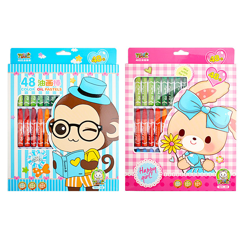8色重彩油画棒24色18色12色蜡笔36色48色儿童手绘绘画涂鸦笔套装