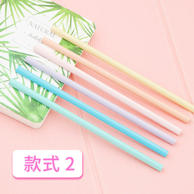 直播激光刻字铅笔HB马卡龙色光纤紫外通用写字笔三角彩杆厂家批发