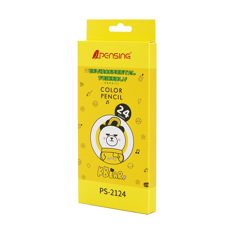 跨境亚马逊专供彩色铅笔48色彩铅36色六角杆24涂鸦绘画12色英文版