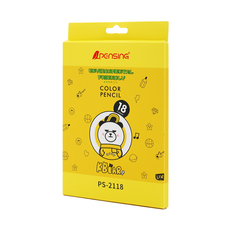 跨境亚马逊专供彩色铅笔48色彩铅36色六角杆24涂鸦绘画12色英文版