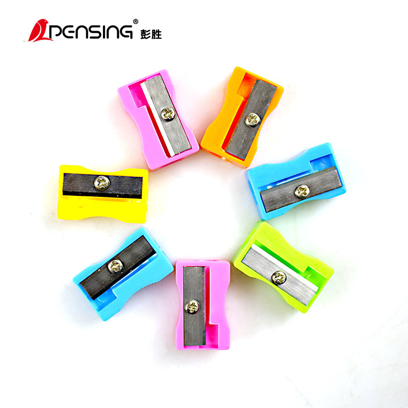 彭胜卷笔刀桶装小方形削笔刀礼品随机单孔铅笔刨学习文具厂家批发