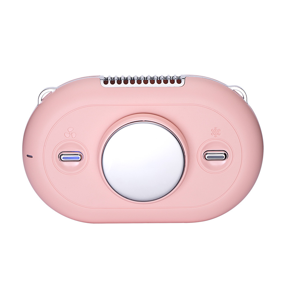 New Mini Refrigeration Hanging Neck Small Fan USB Handheld Cold Pack Cooling Desktop Quick Cooling Pocket Small Fan