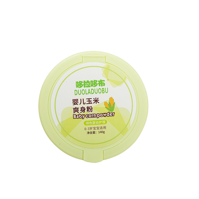 哆拉哆布婴儿玉米爽身粉宝宝护肤爽身粉140g婴幼儿爽身热痱粉6282