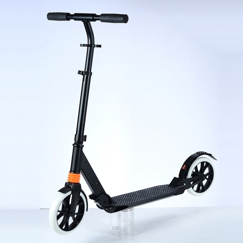 快乐伙伴成人滑板车折叠脚踏铝合金男女大学生代步滑行车外贸自供