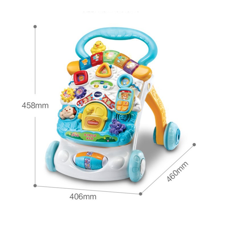 Weiyida Multifunctional Bilingual Toddler Cart, Multi functional Walking Artifact, Walking Aid, Toy Anti Type 0 Leg