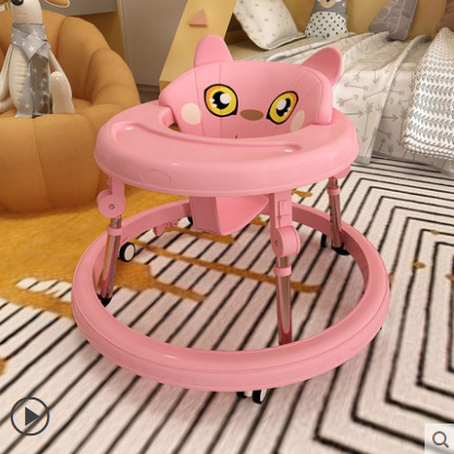 Baby stroller with O-shaped legs and multifunctional anti rollover function, 5-18 months old, can sit, push, and drive children's stroller