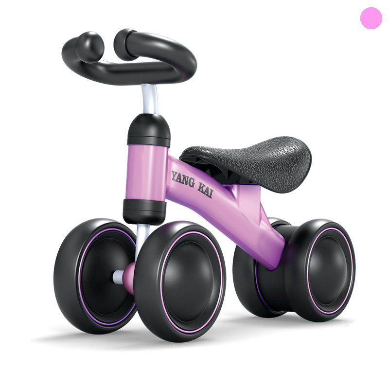 跨境新款儿童四轮滑行车平衡车1-3岁宝宝学步车无脚踏助步车