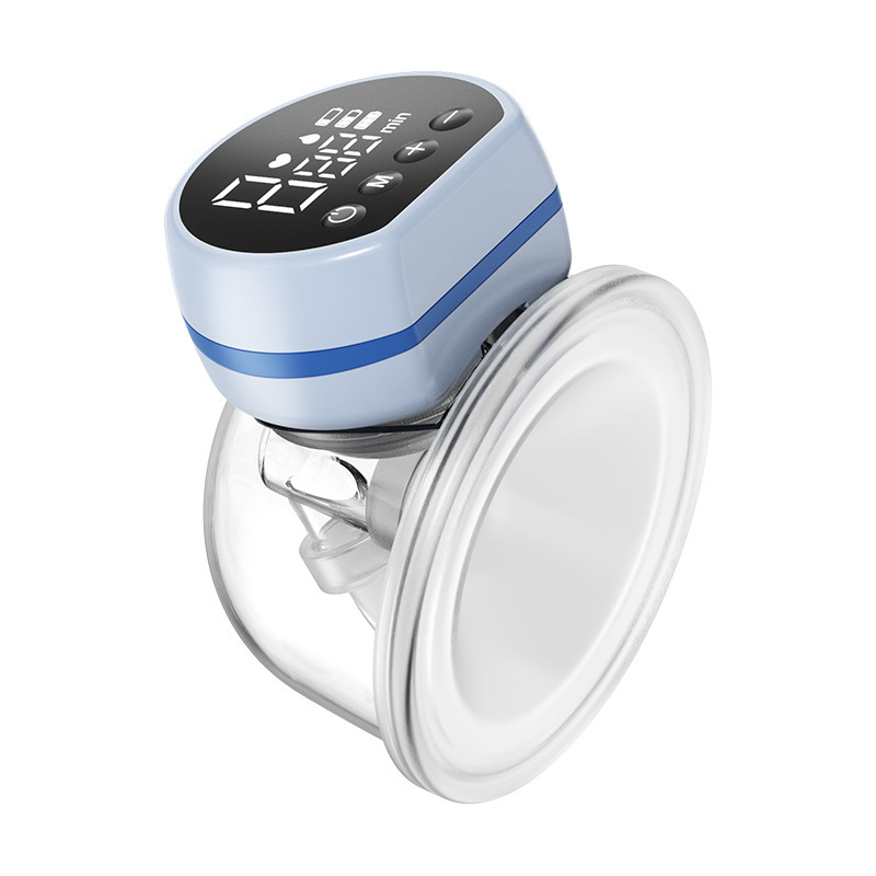 Wearable electric breast pump with high suction capacity, portable wearable breast pump, silent and hands-free postpartum milking machine