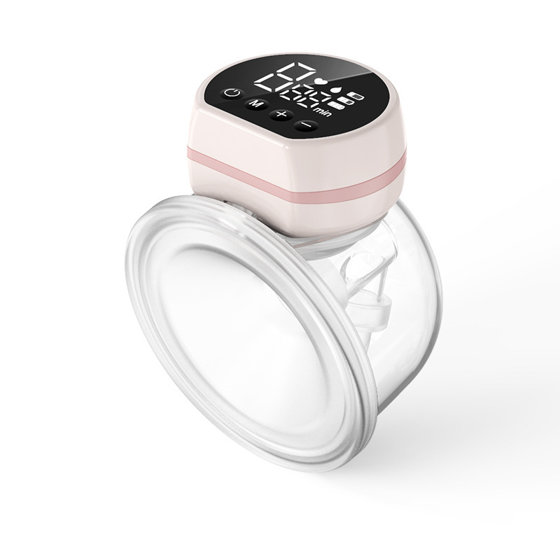 Wearable electric breast pump with high suction capacity, portable wearable breast pump, silent and hands-free postpartum milking machine