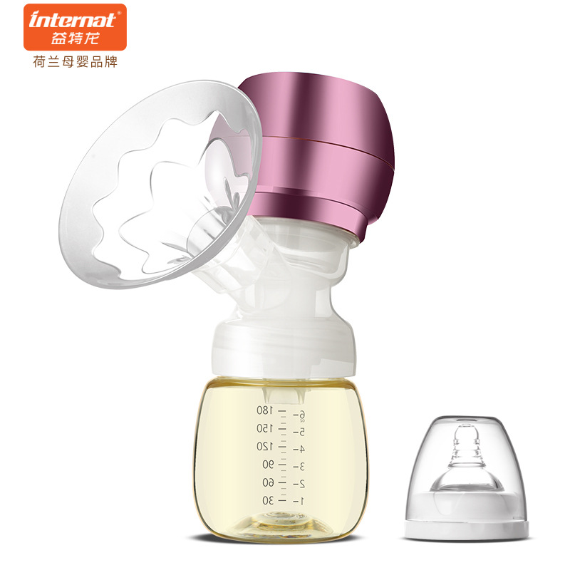 益特龙智能一体式电动9档无痛吸奶器PPSU瓶静音按摩催乳挤奶器