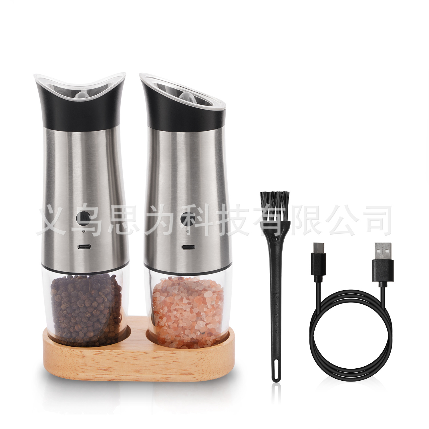 2022 New USB Electric Pepper Grinder Home Rechargeable Grinder Western Spice Pepper Grinder