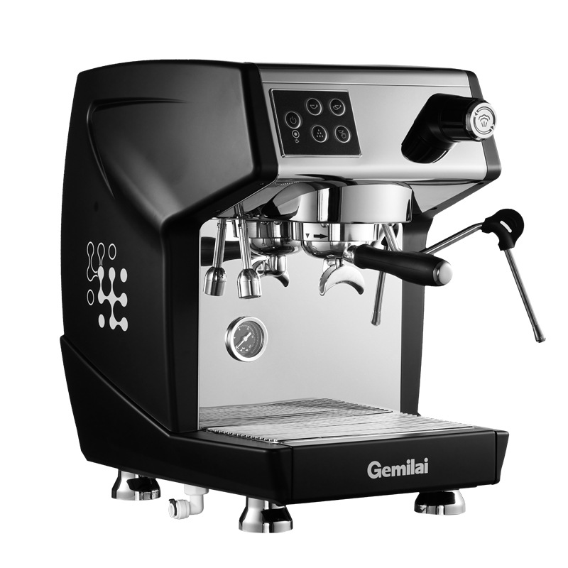 Gemilai CRM3200C/H Series Italian Semiautomatic Commercial Coffee Machine Onsite Grinding Concentrated Milk Tea Coffee Shop Design