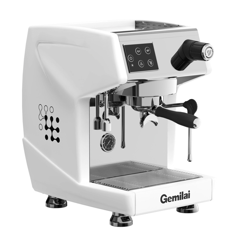 Gemilai CRM3200C/H Series Italian Semiautomatic Commercial Coffee Machine Onsite Grinding Concentrated Milk Tea Coffee Shop Design