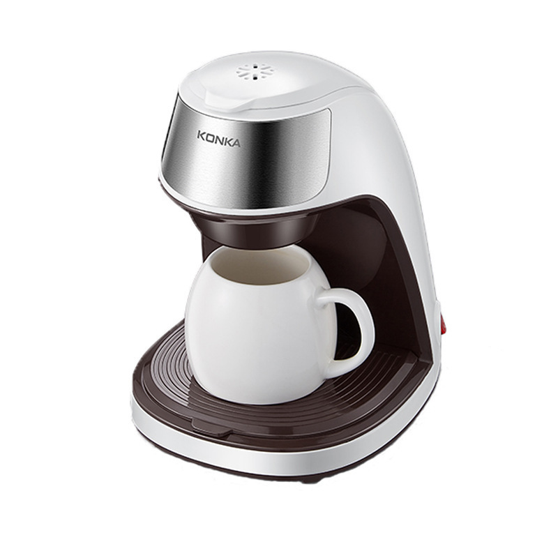 Konka Cross border Coffee Machine American Mini Home Portable Office Brewing Tea Machine Semi automatic Coffee Machine