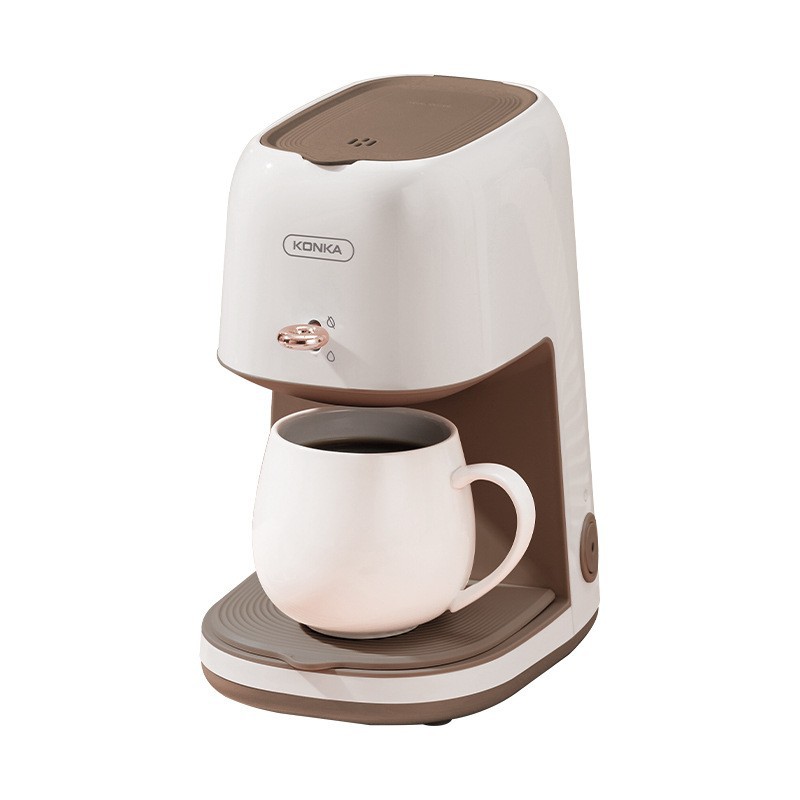 Konka Cross border Coffee Machine American Mini Home Portable Office Brewing Tea Machine Semi automatic Coffee Machine