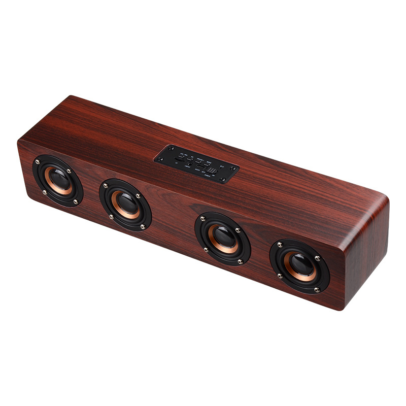 Wireless Bluetooth speaker, wooden strip, computer desktop audio, high-power subwoofer card, home radio