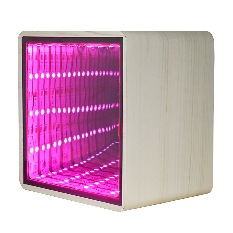 新款创意彩虹氛围灯隧道灯TWS蓝牙音响礼品桌面摆件音箱收音机