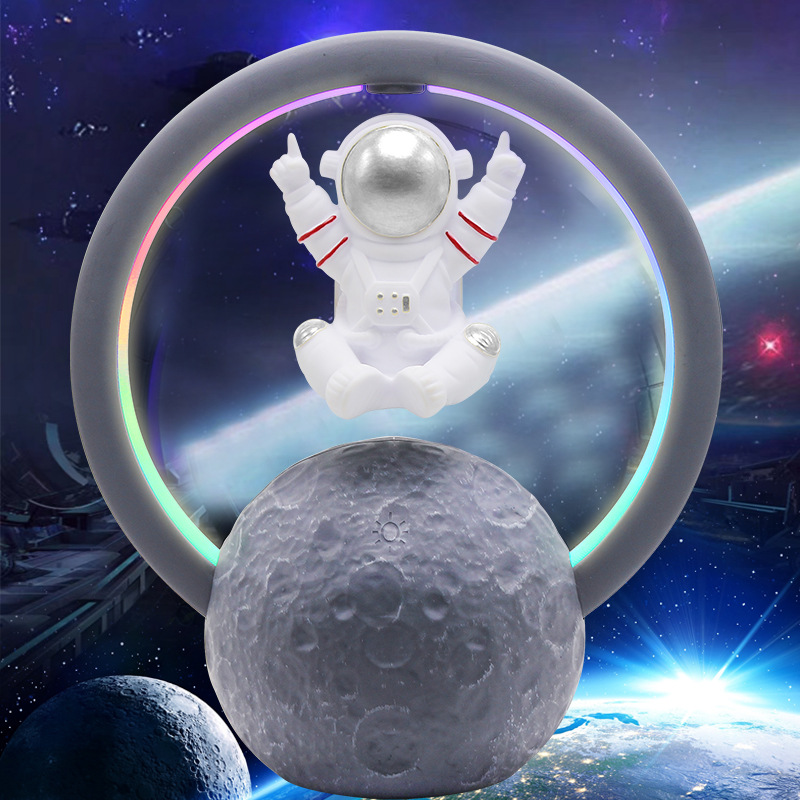 Floating Astronaut Creative Bluetooth Speaker Color Astronaut Gift Decoration Subwoofer Sound Atmosphere Night Light