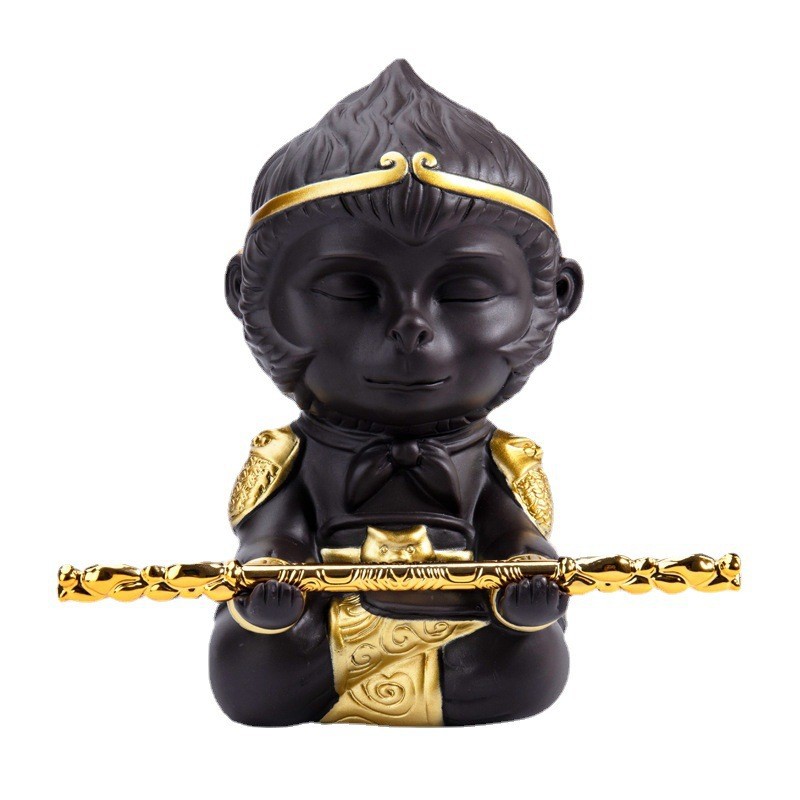 家庭创意礼品摆件齐天大圣无线蓝牙音箱复古低音炮收音机音响批发