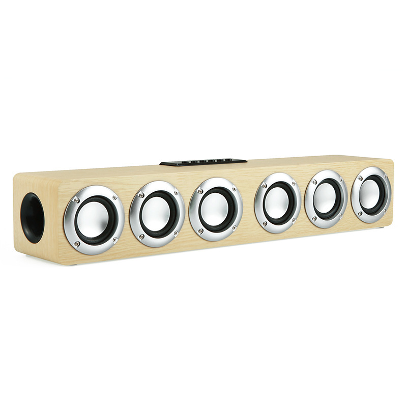 新款六喇叭木质蓝牙音响大功率重低音音箱插卡家庭影院商用外贸批