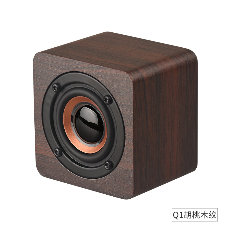 便携式创意蓝牙音箱礼品户外木质迷你车载低音炮小音响工厂批发