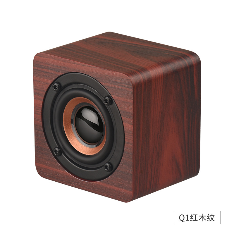 便携式创意蓝牙音箱礼品户外木质迷你车载低音炮小音响工厂批发