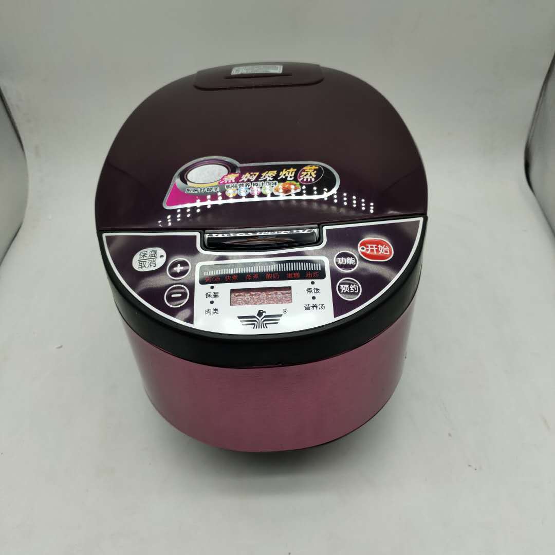 外贸出口米饭电饭煲家用功能5L智能柴火电饭锅煮饭锅电饭锅