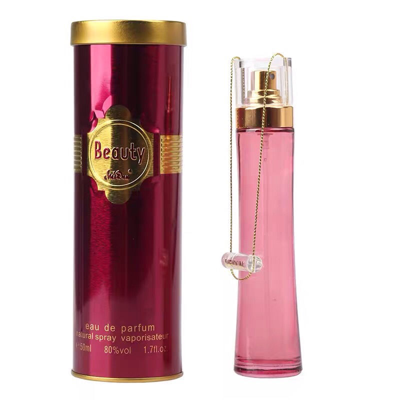 美顿丽人香水50ml清新优雅男女士留香淡香清新玫瑰花果香自然清新