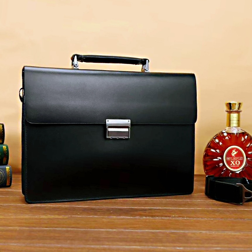 厂家直销男包头层牛皮公文商务包时尚斜挎包爆款单肩包密码手提包