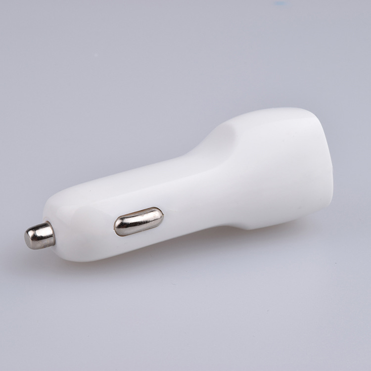 Wholesale of Mini Dual Port USB Mobile Phone Charger Car Charging Head 5V2A Multifunctional Car Cigarette Lighter