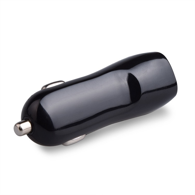 迷你双口USB手机充电器车载充电头5V2A多功能汽车专用点烟器批发