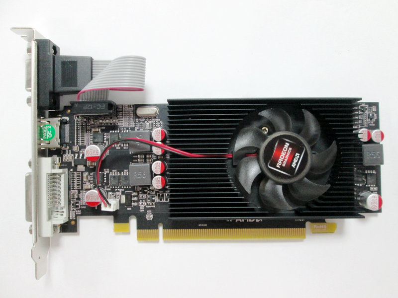 全新R7 350显卡 4G半高刀卡小机箱128位高清2K机通用游戏显卡