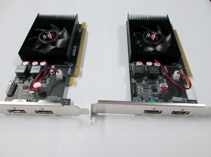 全新HD6570显卡2G DDR3台式机显卡品牌小机箱半高刀卡 双HDMI双屏